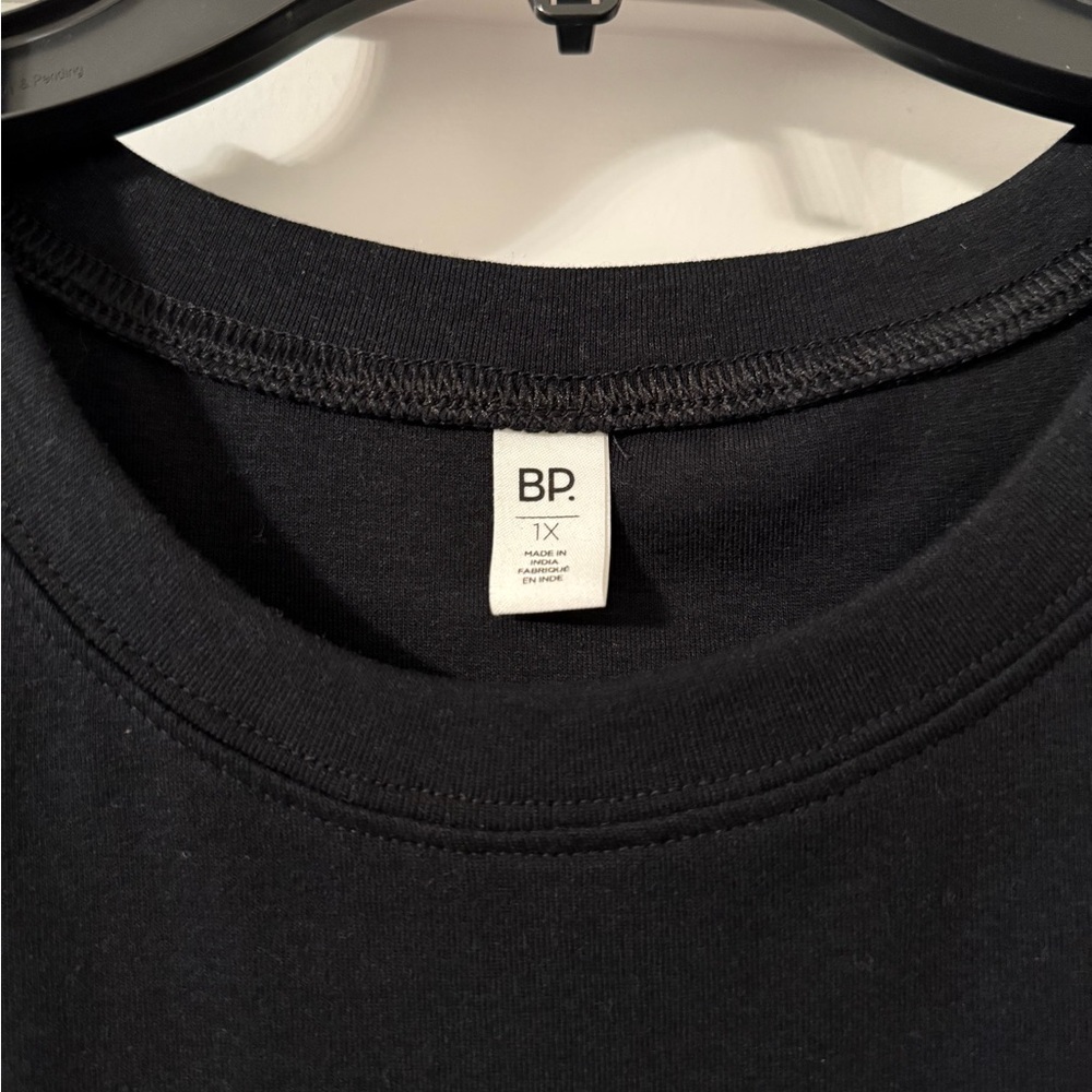 New BP Black Crop Top Tank (Size: 1X) - Picture 3 of 9